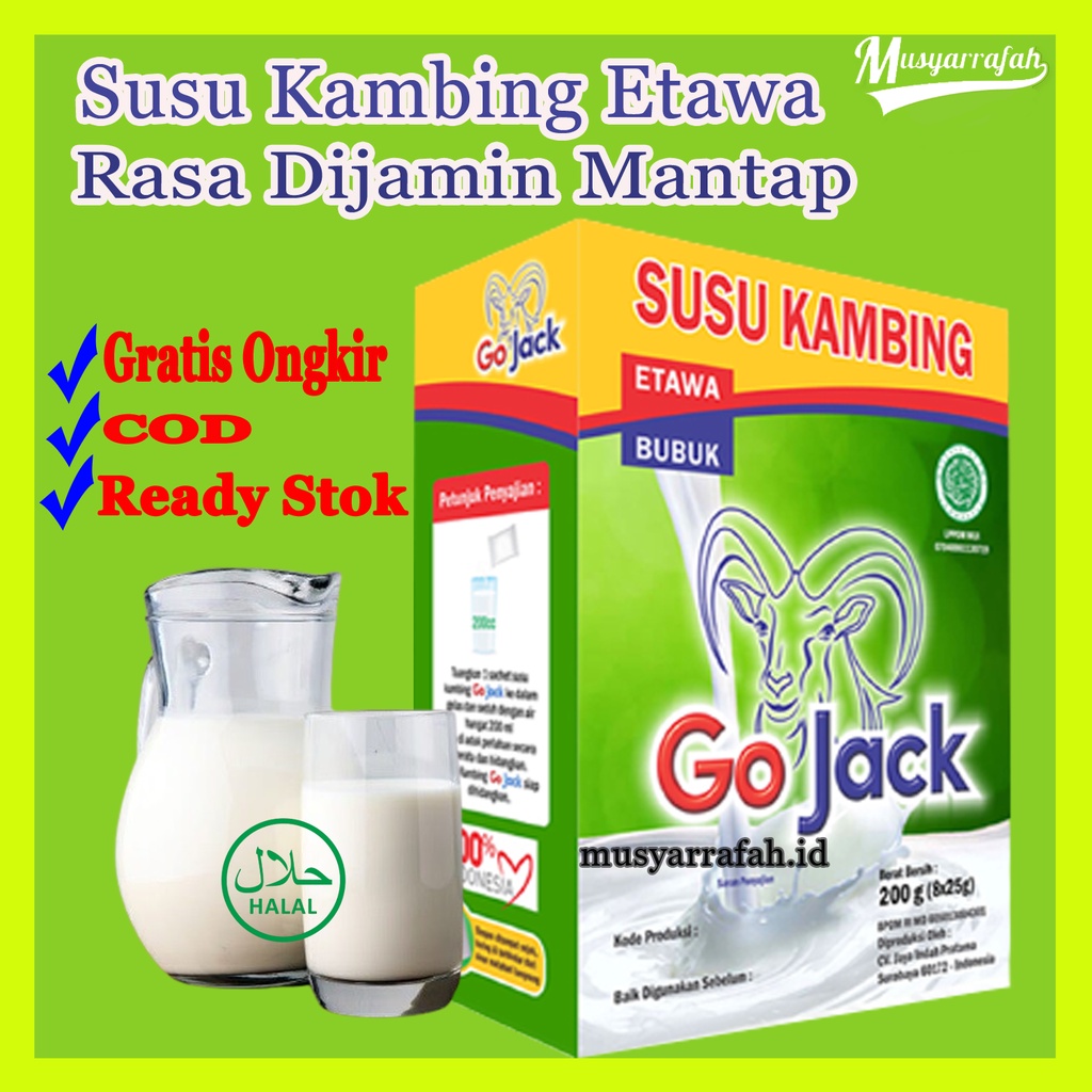 Jual Susu Kambing Etawa Putih Bubuk Putih Kemasan Saset Sachet Murni