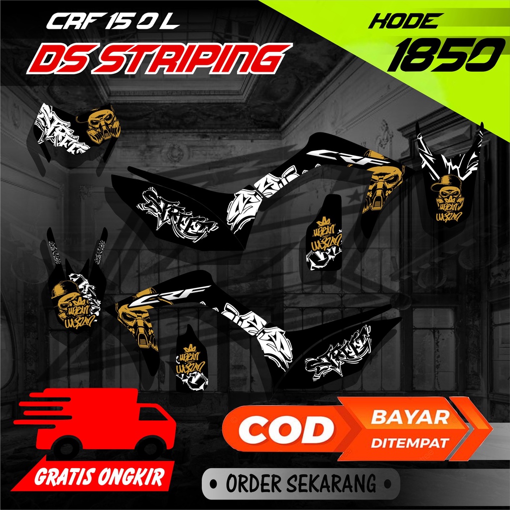 Jual 1850 Sticker Striping Motor CRF 150 L List Variasi Desain Motif