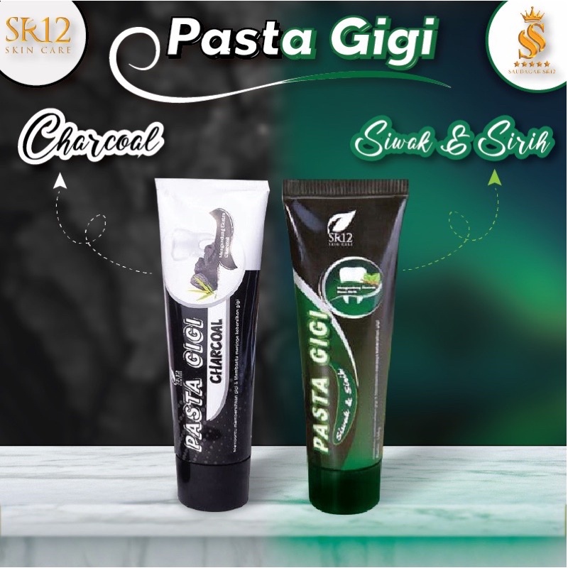 Jual Sr Pasta Gigi Charcoal Sr Pasta Gigi Siwak Daun Sirih