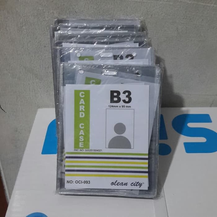 Jual Tempat Id Card Case B Plastik Kartu Nama Name Tag Tebal