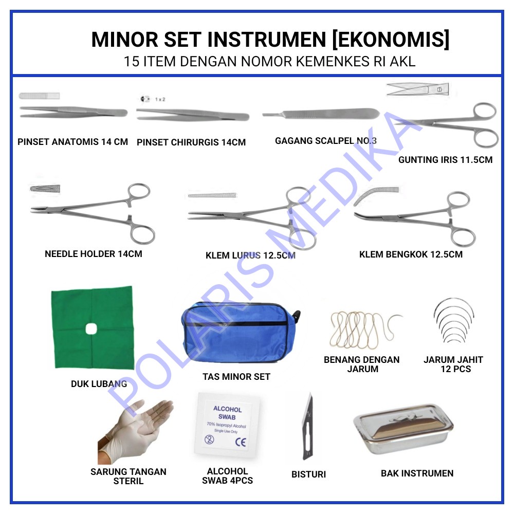 Jual Minor Set Instrumen Economy Set Bedah Minor Hecting Shopee