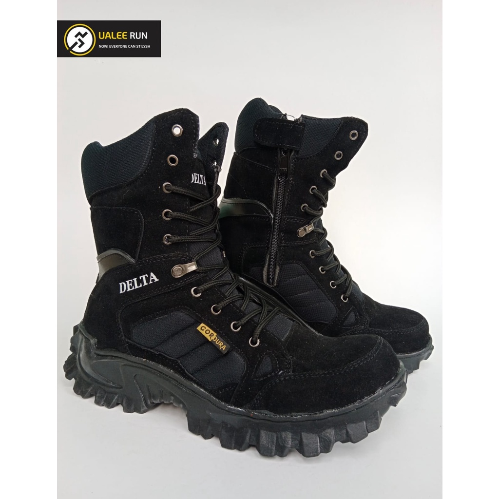 Jual Sepatu Safety Boots DELTA Cordura Tinggi 8inch Tactical Gunung