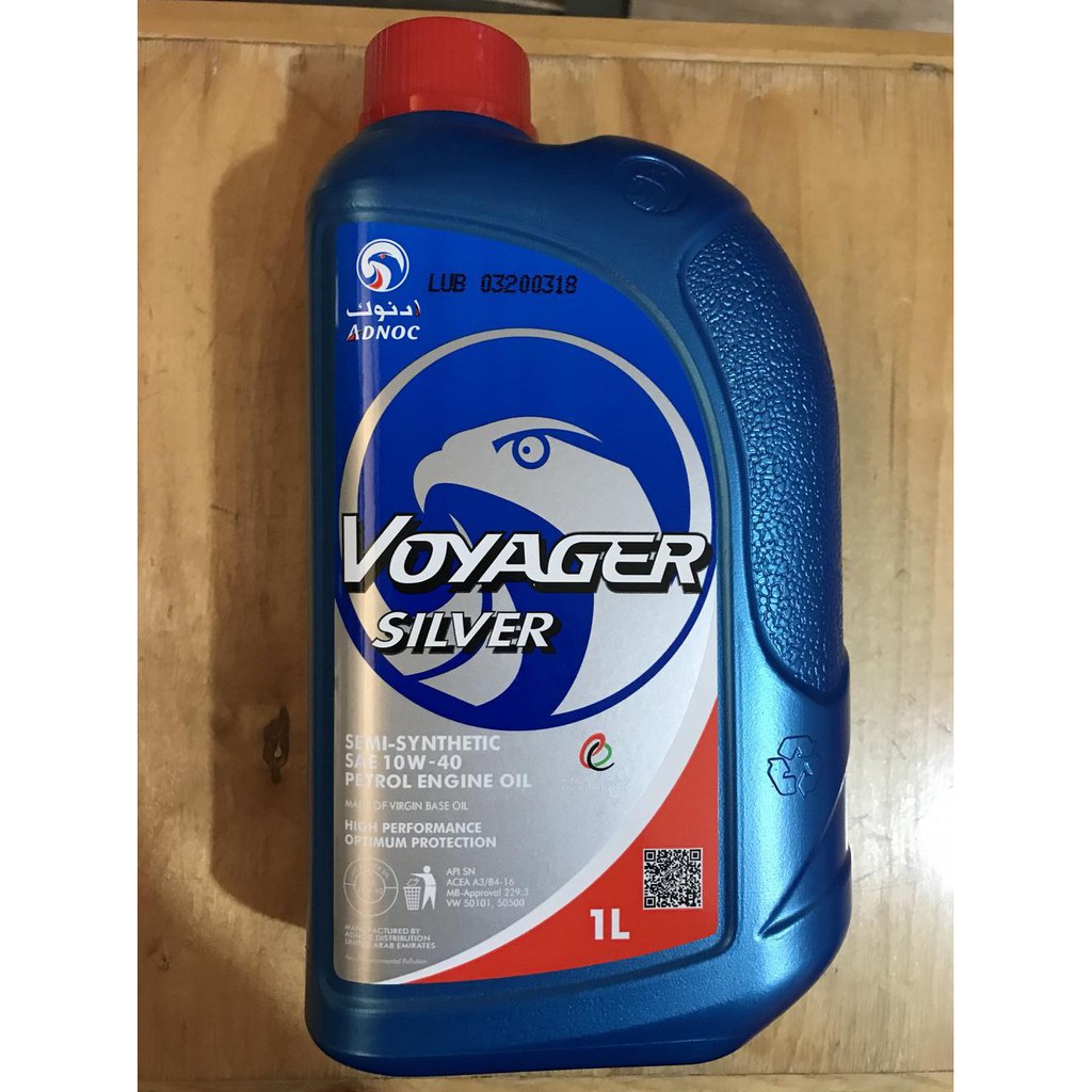 Jual Wajib Coba Adnoc Voyager Silver 10W 40 Literan Original Shopee