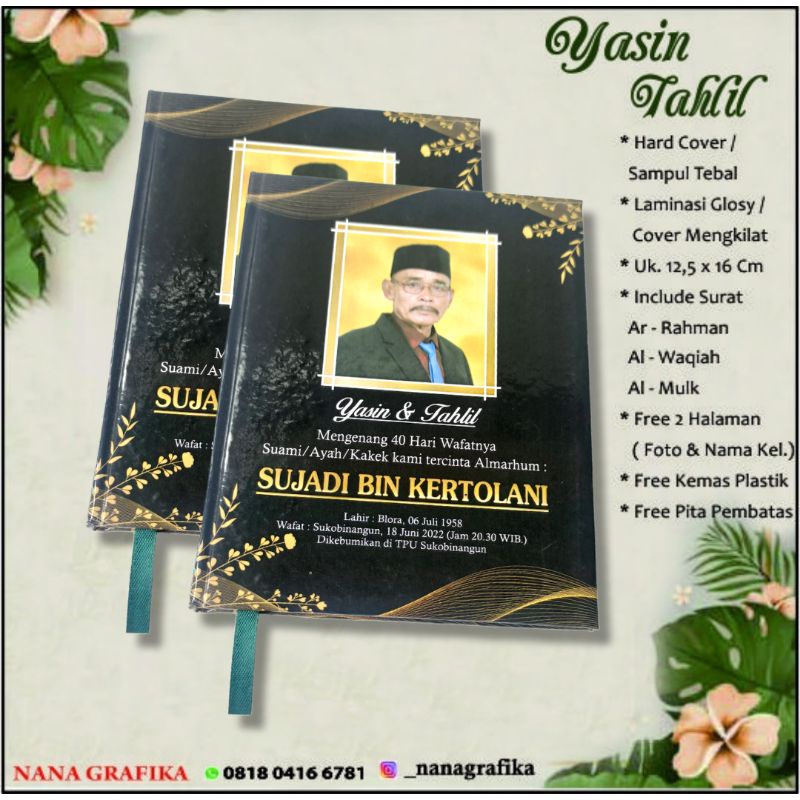 Jual Buku Yasin Dan Tahlil Hardcover Hal Artpaper Shopee Indonesia