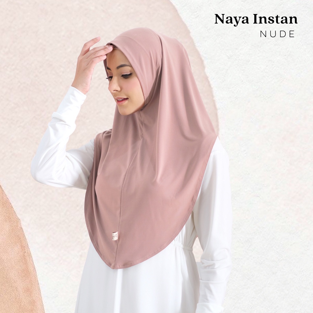 Jual Pinkish Official Naya Instan Bergo Hijab Bahan Korean Jersey