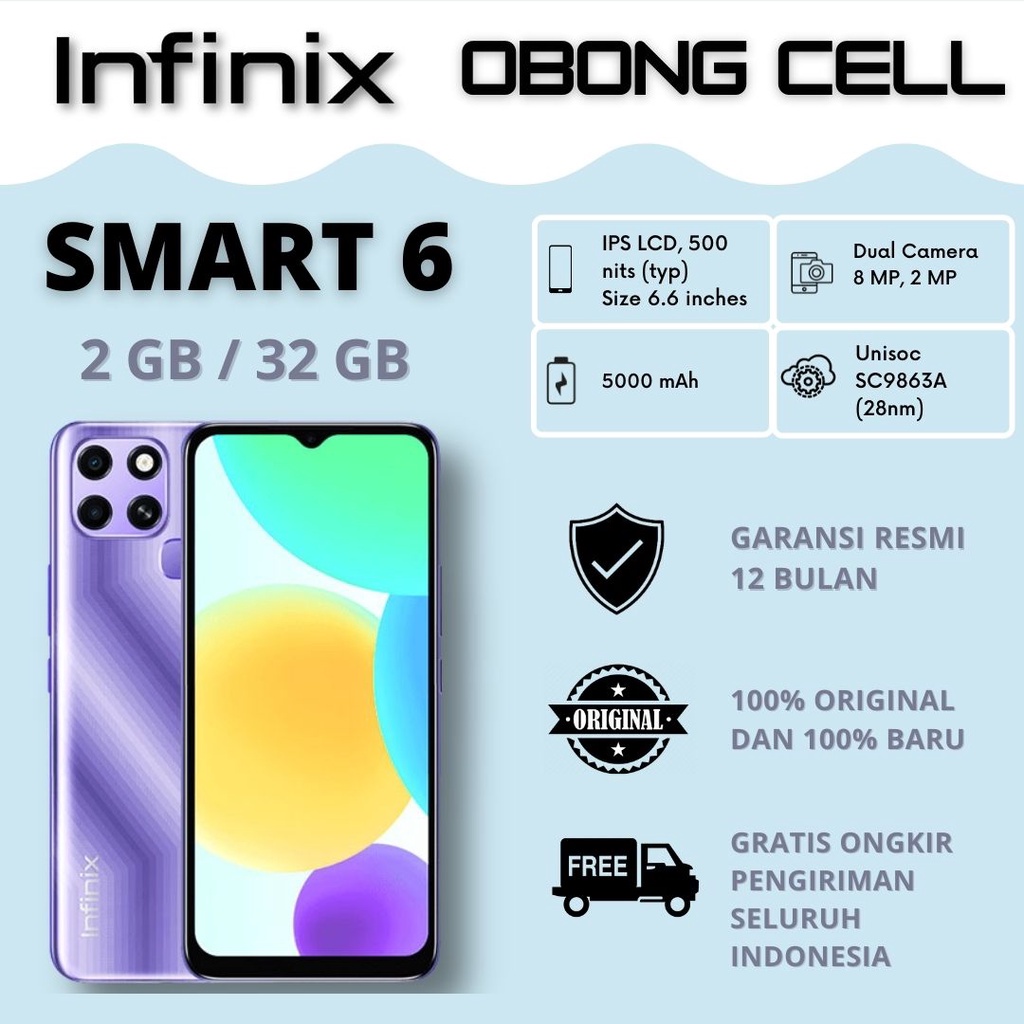 Jual Infinix Smart Garansi Resmi Shopee Indonesia