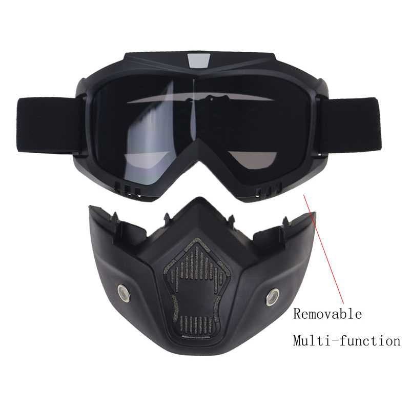 Jual Goggles Kacamata Masker Full Face Helem Goggle Mask Helm Gun Ski