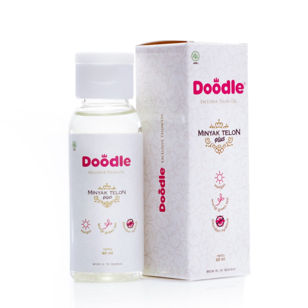 Jual Minyak Telon DOODLE 60ML 100ML Wangi GREEN TEA Untuk Bayi Dan