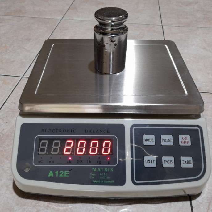 Jual Timbangan Duduk Digital Portable D SCALE A12E Timbangan Meja 3kg X