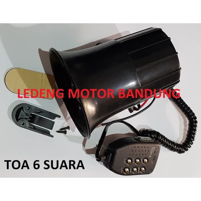 Jual Jual Klakson Toa Sirine Polisi 6 Suara Mic DC 12v Motor Mobil