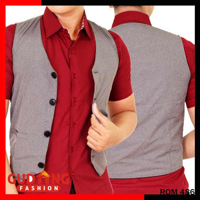 Jual Ready Rompi Pria Musim Dingin Tebal Vest Pria Tahan Angin