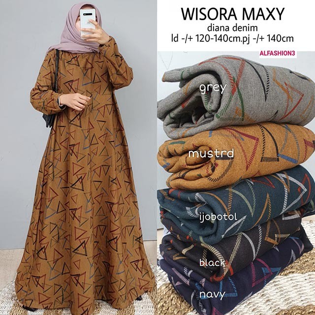 Jual Gamis Jumbo Rumbai Wisora Maxy Diana Premium Premium Baju Terusan