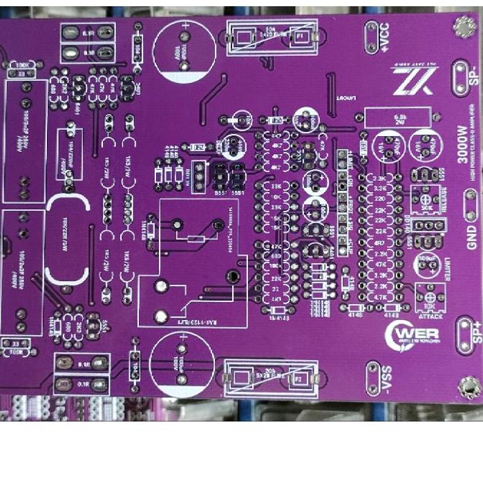 Jual PCB Class D D2k5 Fullbridge Dual Feedback full fitur PCB Fix ダ