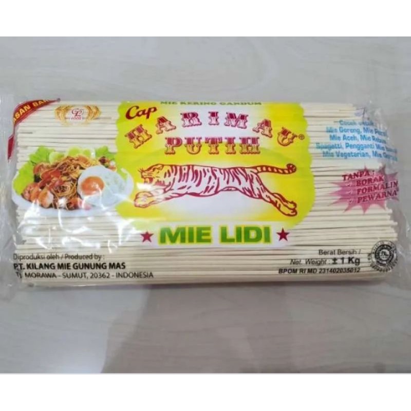 Jual Mie Lidi Putih Medan Cap Harimau Shopee Indonesia