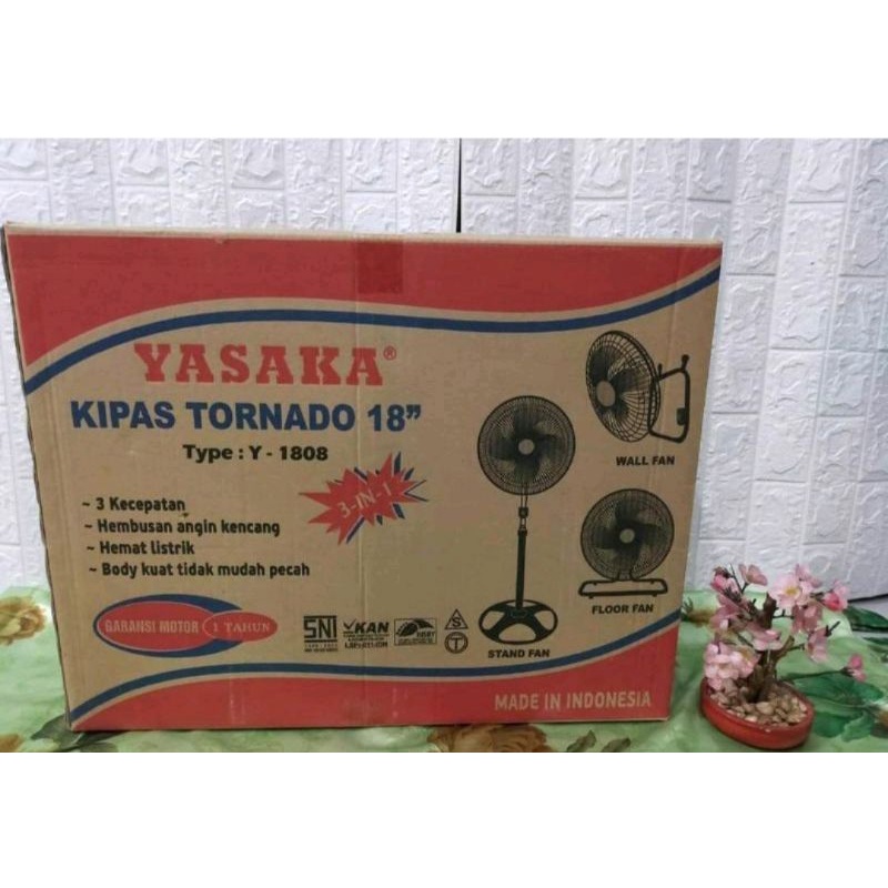 Jual KIPAS ANGIN TORNADO BESI 3 IN 1 YASAKA 18 Inch Shopee Indonesia