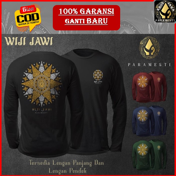 Jual Kaos Baju Wayang Aksara Jawa Pria Kaos Distro Lengan Panjang Jumbo