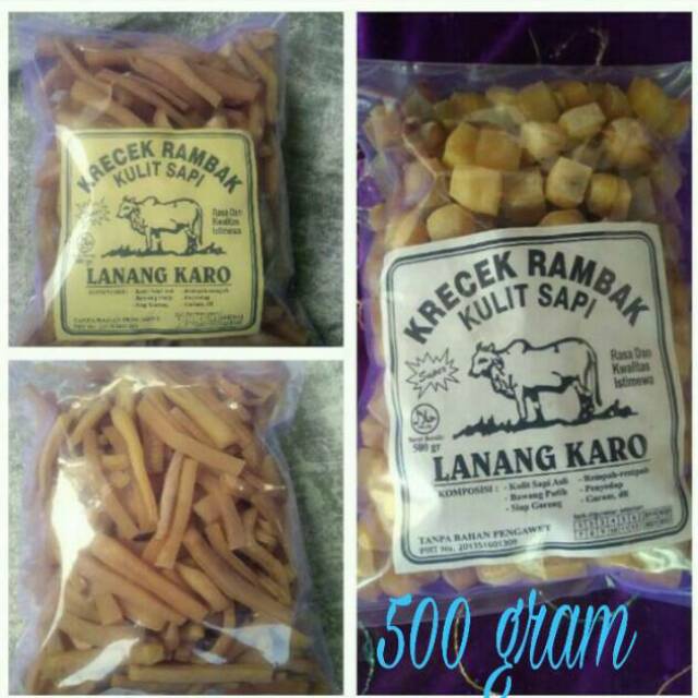 Jual Krecek Rambak Sapi Mentah Super Stik Tebal 500gr Shopee Indonesia