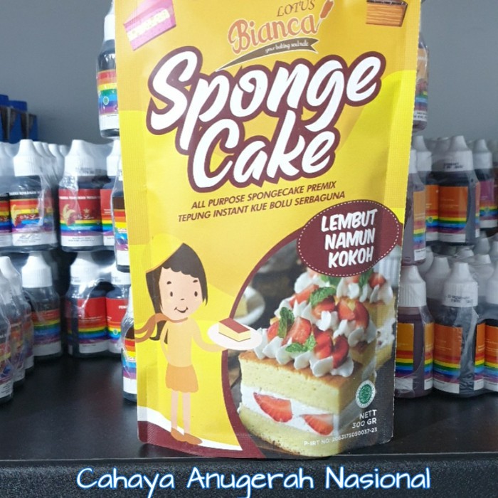 Jual Sponge Cake Bianca Tepung Premix Sponge Cake Bianca 300 Gram