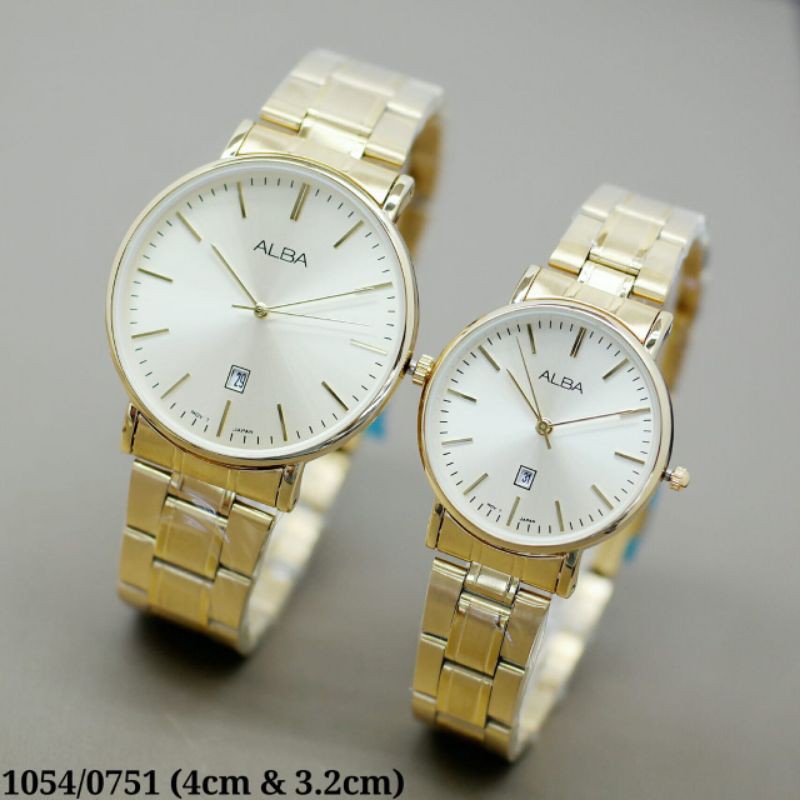 Jual Holypopshop Bisa Satuan Jam Tangan Couple Alba Bulat Classic