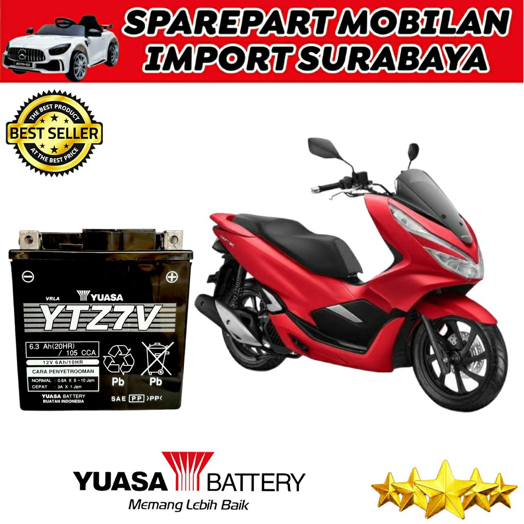 Jual ACCU MOTOR ORIGINAL YUASA YTZ7V CBR 250 ORIGINAL AKI SEPEDA MOTOR