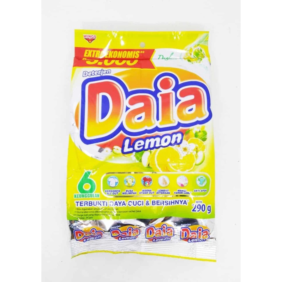 Jual Daia Detergent Bubuk 280gr Detergent Sabun Cuci Baju Shopee