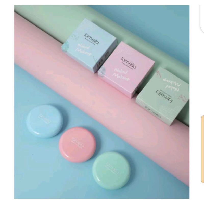Jual Lameila Naked Makeup Powder 3 Warna Shopee Indonesia