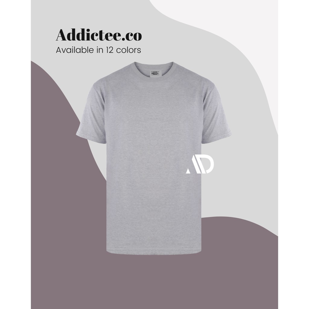 Jual Light Grey T Shirt Kaos Polos Abu Tshirt Polos Abu Shopee