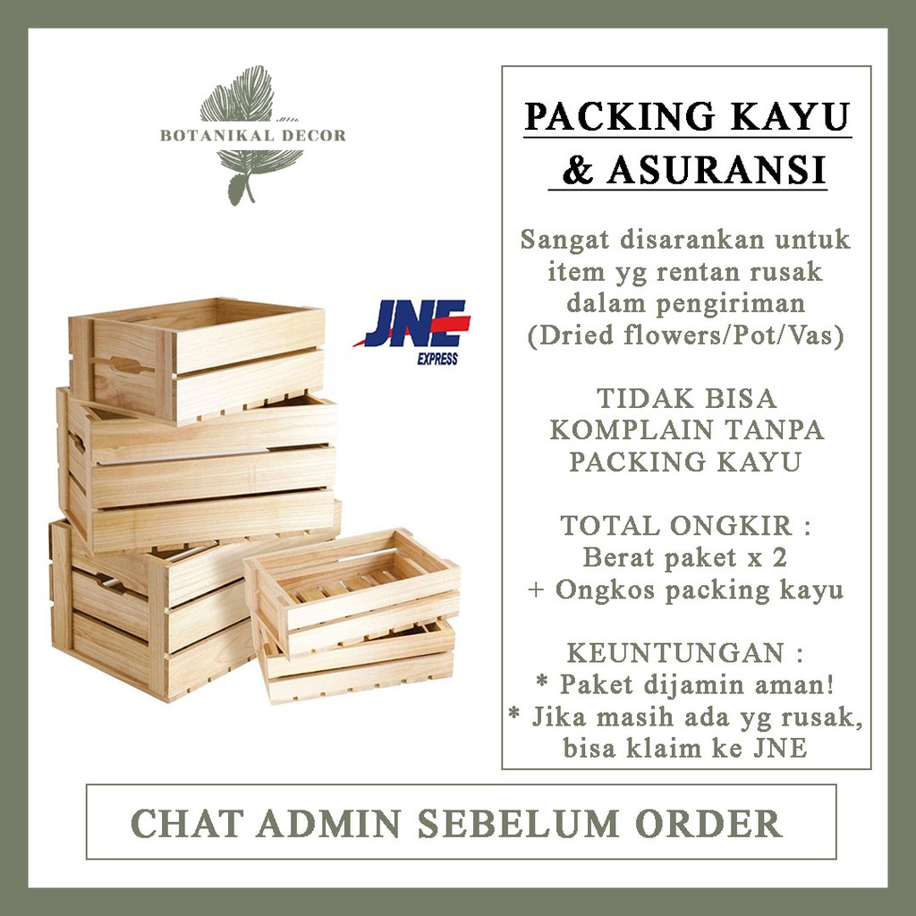 Jual Kg Packing Kayu Hanya Ekspedisi Jne Shopee Indonesia