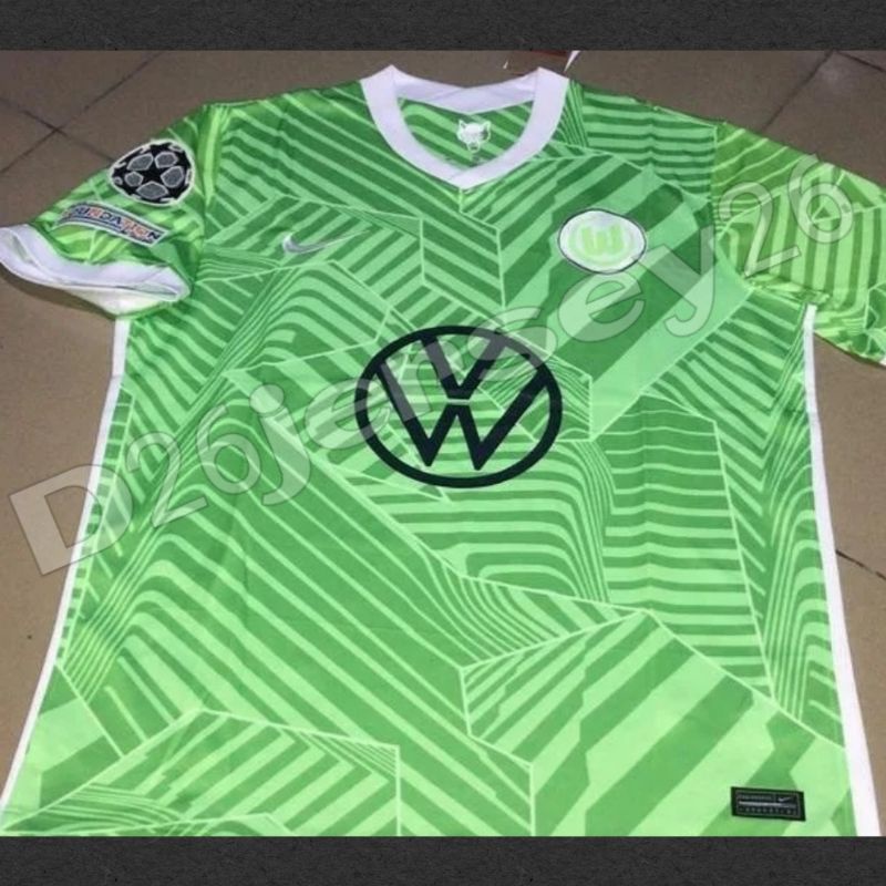 Jual Jersey Vfl Wolfsburg Home 2021 2022 OFFICIAL Patch UCL