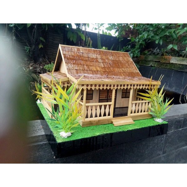 Jual Prakarya Miniatur Rumah Adat Indonesia Dari Stik Es Krim Best