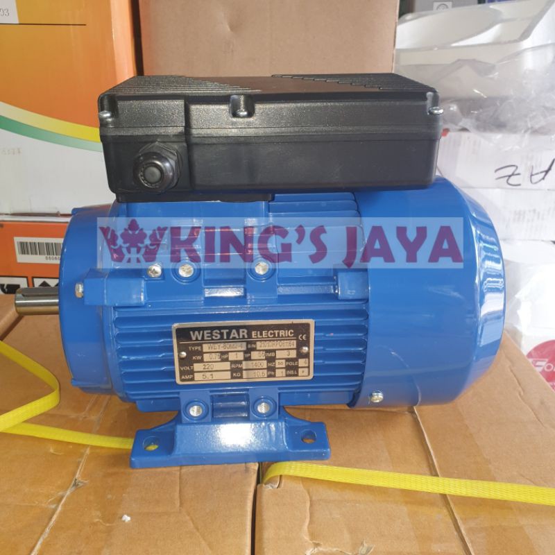 Jual Dinamo Elektromotor 1 HP Putaran Lambat 1 Phase JSW Shopee Indonesia