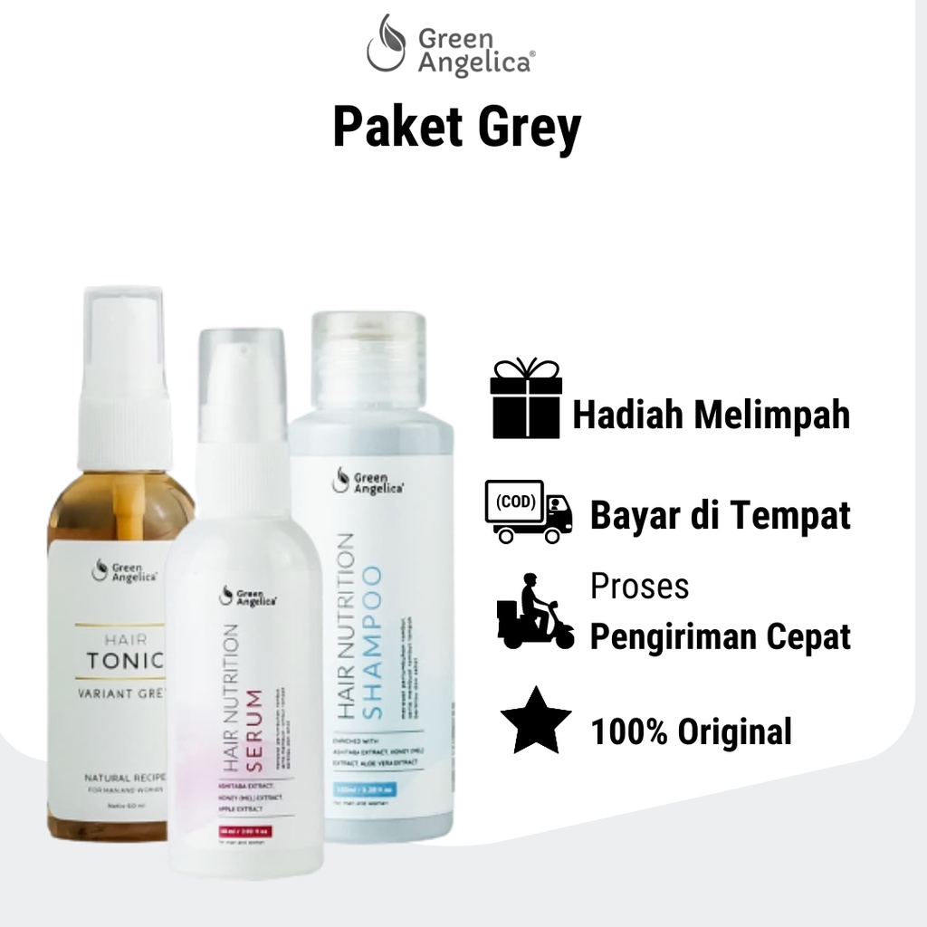 Jual PAKET UBAN HAIR TONIC GREY SHAMPOO SERUM Shopee Indonesia