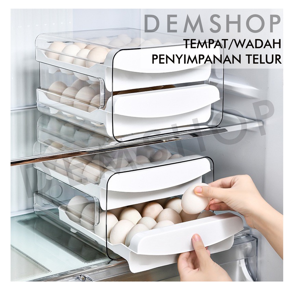 Jual Tempat Penyimpanan Telur Kotak Simpan Telur Tingkat Rak