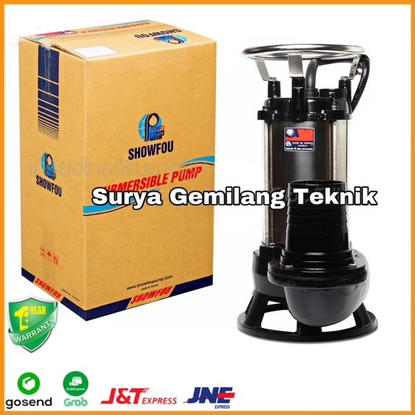 Jual Pompa Celup Air Kotor Showfou SS 532 5HP 4 Inchi Submersible