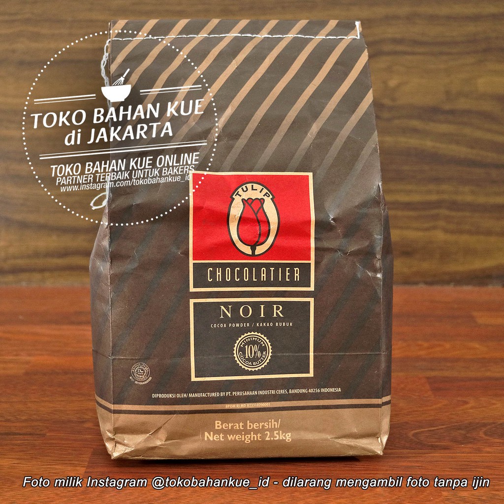 Jual Coklat Bubuk Tulip Noir Kg Pure Cocoa Black Powder Hitam Pekat