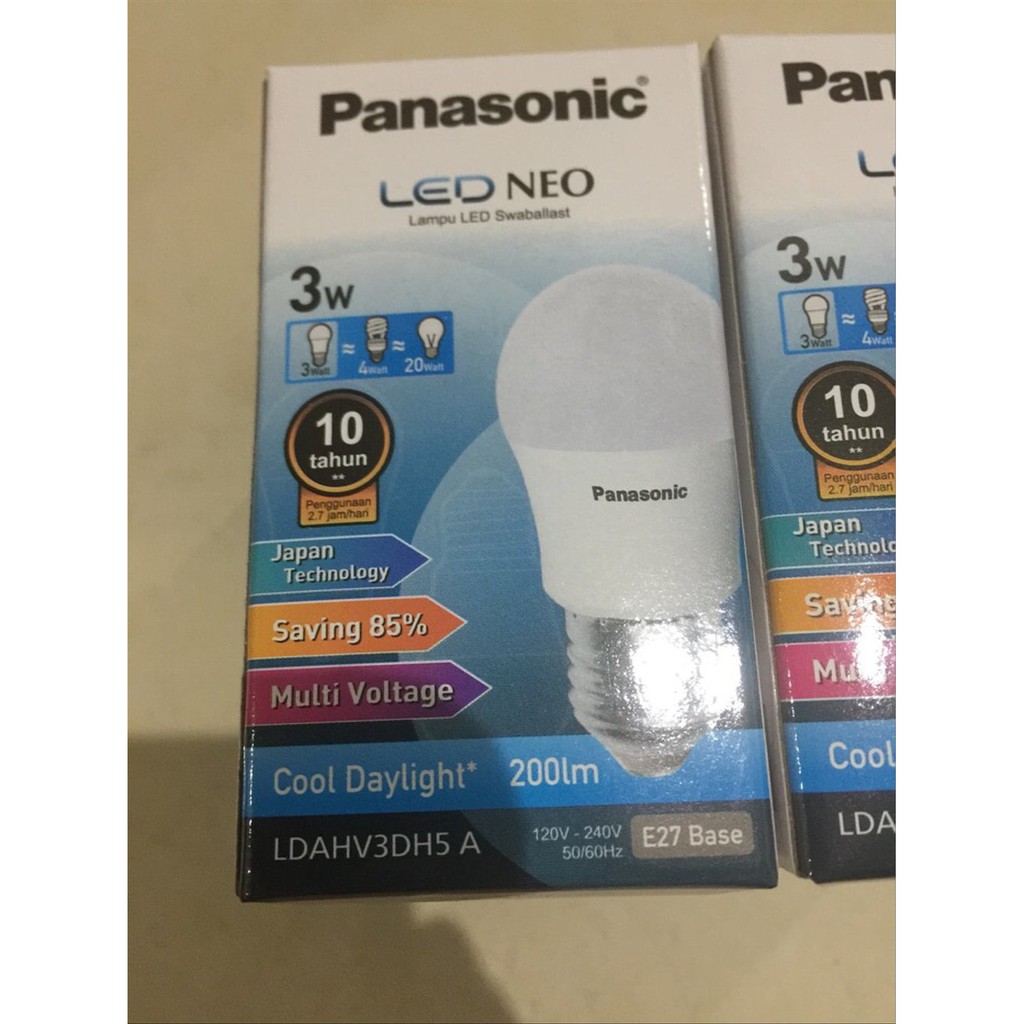 Jual Lampu Led Panasonic 3w 3 Watt White Murah Shopee Indonesia