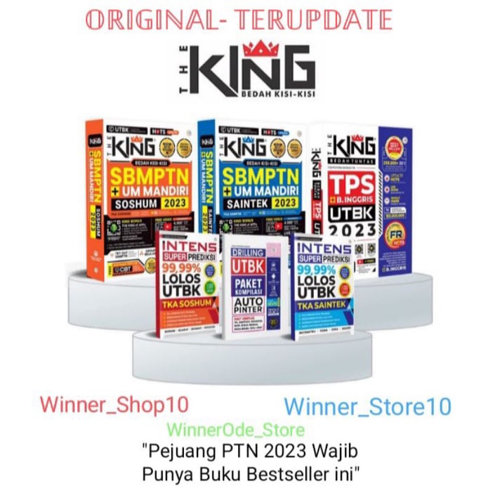 Jual BUKU THE KING IPA UTBK SBMPTN DAN UJIAN MANDIRI 2023 PLATINUM