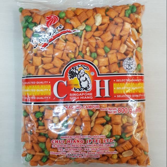 Jual Kacang Campur Chui Hiang Singapore 800 Gram Shopee Indonesia