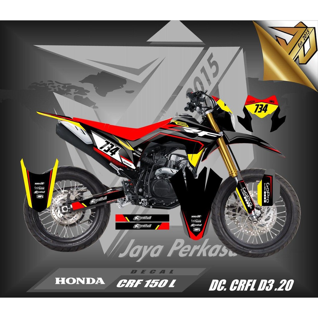 Jual Decal Crf L Full Body Stiker Sticker Dekal Crf L Desain