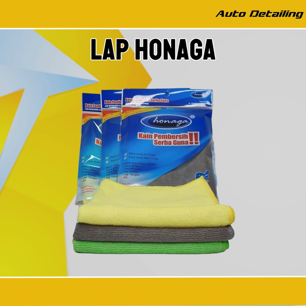 Jual Kain Lap Microfiber Honaga X Kain Pembersih Serbaguna