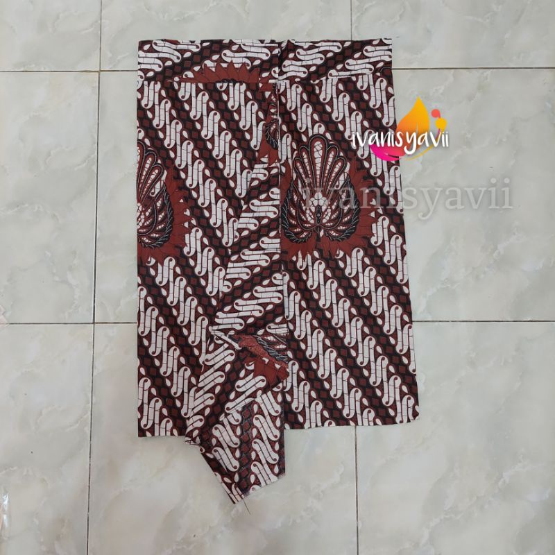 Jual Sapit Urang Jarik Cowok Pendek Motif Batik Lengkap Shopee