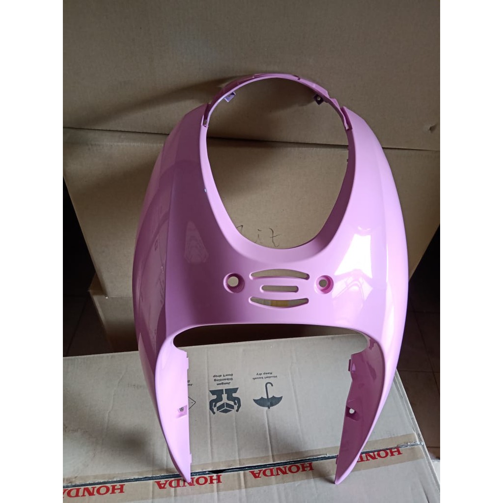 Jual Cover Tameng Depan Scoopy Karbu Warna Pink Ping Kaper Tameng