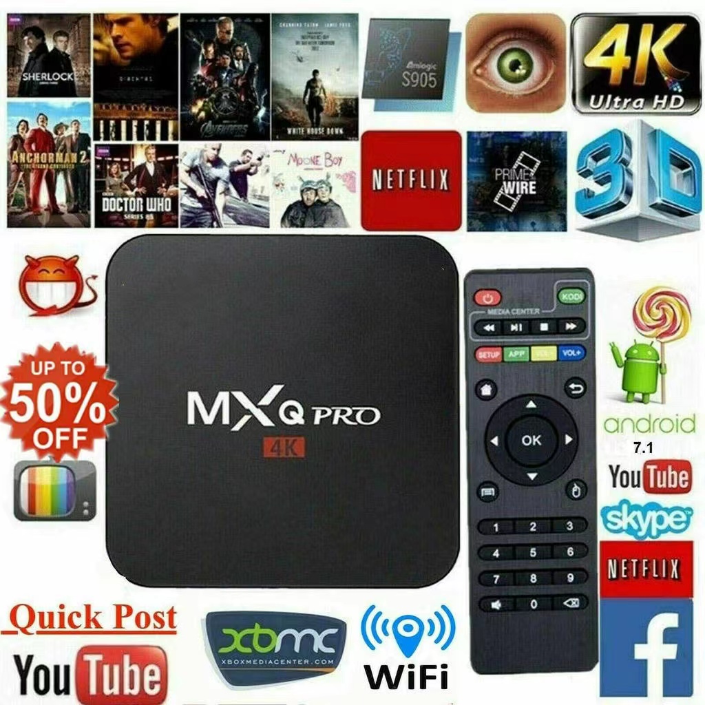 Jual TV Box Android Smart MXQ PRO 4K RK3229 1G 8G H 264 H 265 Shopee