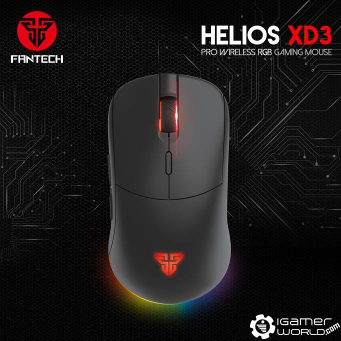 Jual Fantech Helios Xd3 Wireless Rgb Dual Mode Gaming Mouse Hitam