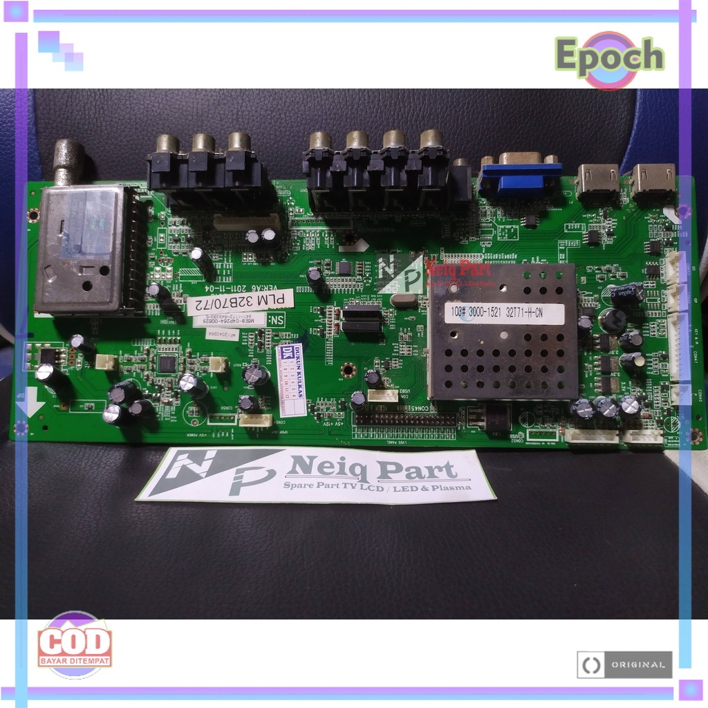 Jual Mb Mobo Mainboard TV Polytron PLM 32B70 Mpeg Micom Modul