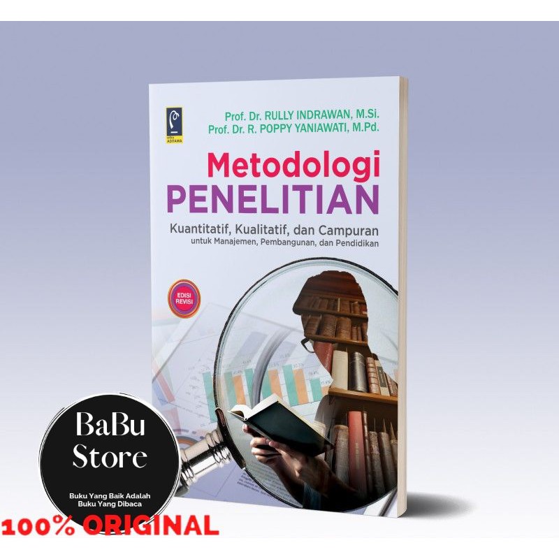 Jual Original Buku Metodologi Penelitian Kuantitatif Kualitatif Dan