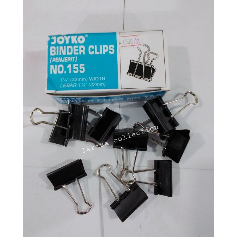 Jual Binder Clips Joyko No 155 Penjepit Kertas Shopee Indonesia