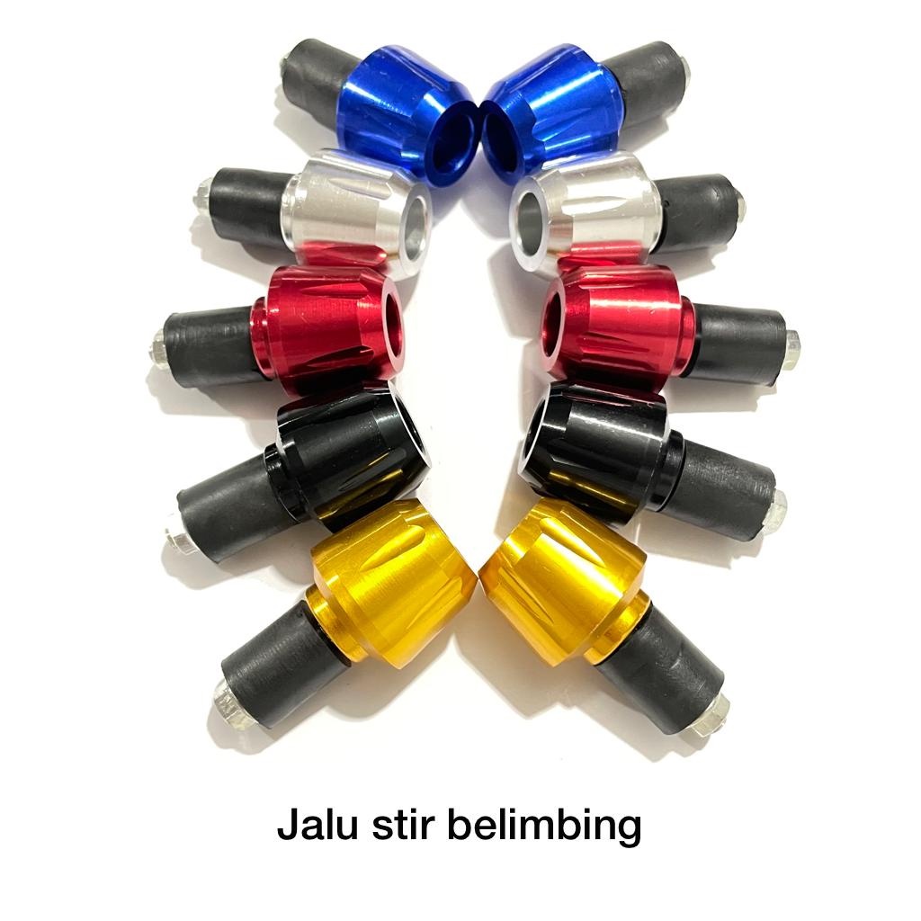 Jual Jalu Stir Stang Model Rambo Belimbing Full Cnc Black Red Gold