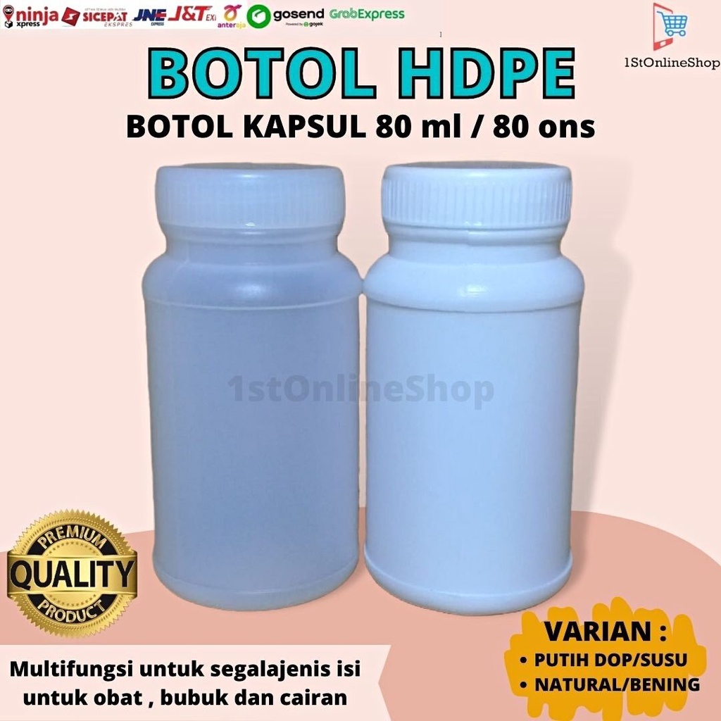 Jual Botol Hdpe Kapsul Obat Ons Botol Kapsul Botol Obat Shopee