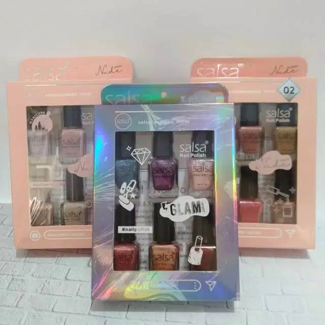 Jual Kutek Salsa Nude Series Per Box Isi 6 Shopee Indonesia